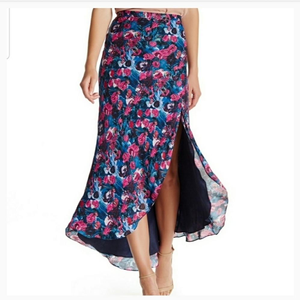 Haute Hippie Silk Maxi Skirt